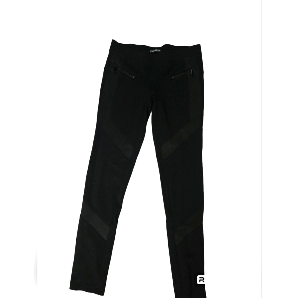Express Black Stretch Dress Leggings Pull On Sz S